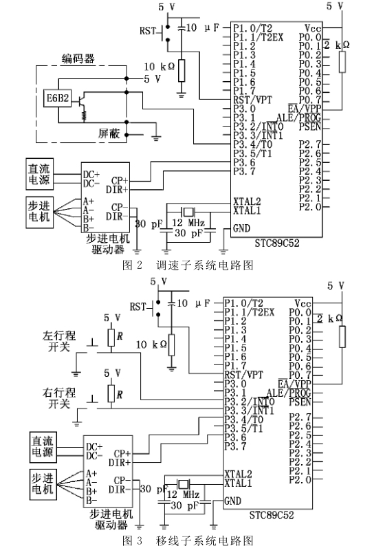 调速子系统和移线子系统的电路图